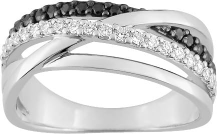 Bijouxenvogue Rhodiniertes Silberring mit Zirkonium Größe 55 von Bijouxenvogue