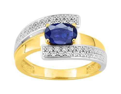 Bijouxenvogue Ring aus rhodiniertem Gold mit Zirkonien Größe 61 von Bijouxenvogue