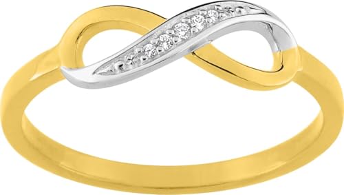 Bijouxenvogue Ring aus rhodiniertem Gold mit Zirkonium Größe 55 von Bijouxenvogue