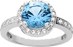 Bijouxenvogue Ring aus rhodiniertem Silber mit Zirkon und blauem Zirkon. Größe 57 Bijouxenvogue Ring aus rhodiniertem Silber mit Zirkon und blauem Zirkon. Größe 57 von Bijouxenvogue