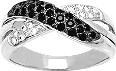 Bijouxenvogue Ring aus rhodiniertem Silber mit Zirkonium Größe 55 von Bijouxenvogue