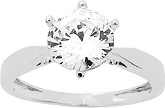 Bijouxenvogue Silberring rhodiniert mit Zirkonia Größe 55 von Bijouxenvogue