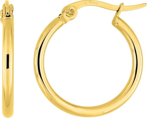 Creolen aus goldfarbenem Edelstahl Creolen aus goldfarbenem Edelstahl von Bijouxenvogue