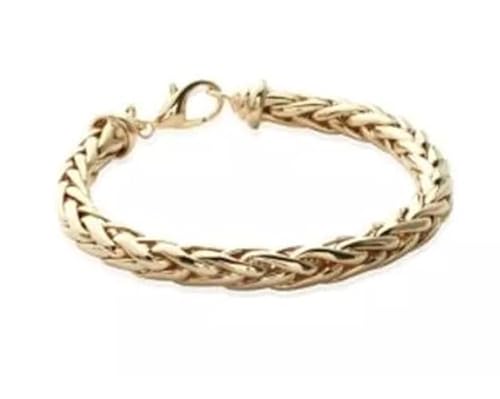 Armband, Gliederkette, 19 cm, 18 Karat vergoldet, Damenschmuck von Bijouxia