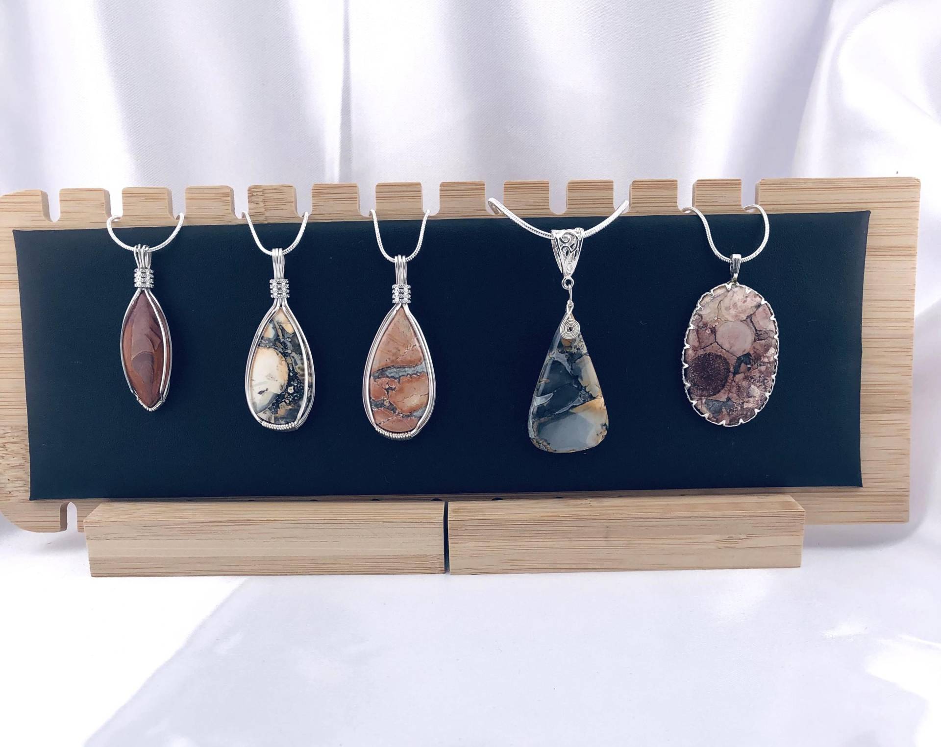 Jaspis Halskette, Anhänger, 925 Sterling Silber, Halbedelstein Schmuck, Geschenk Für Sie, Naturstein Schmuck Jaspis Halskette, Anhänger, 925 Sterling Silber, Halbedelstein Schmuck, Geschenk Für Sie, Naturstein Schmuck von Bijouxzenitudech