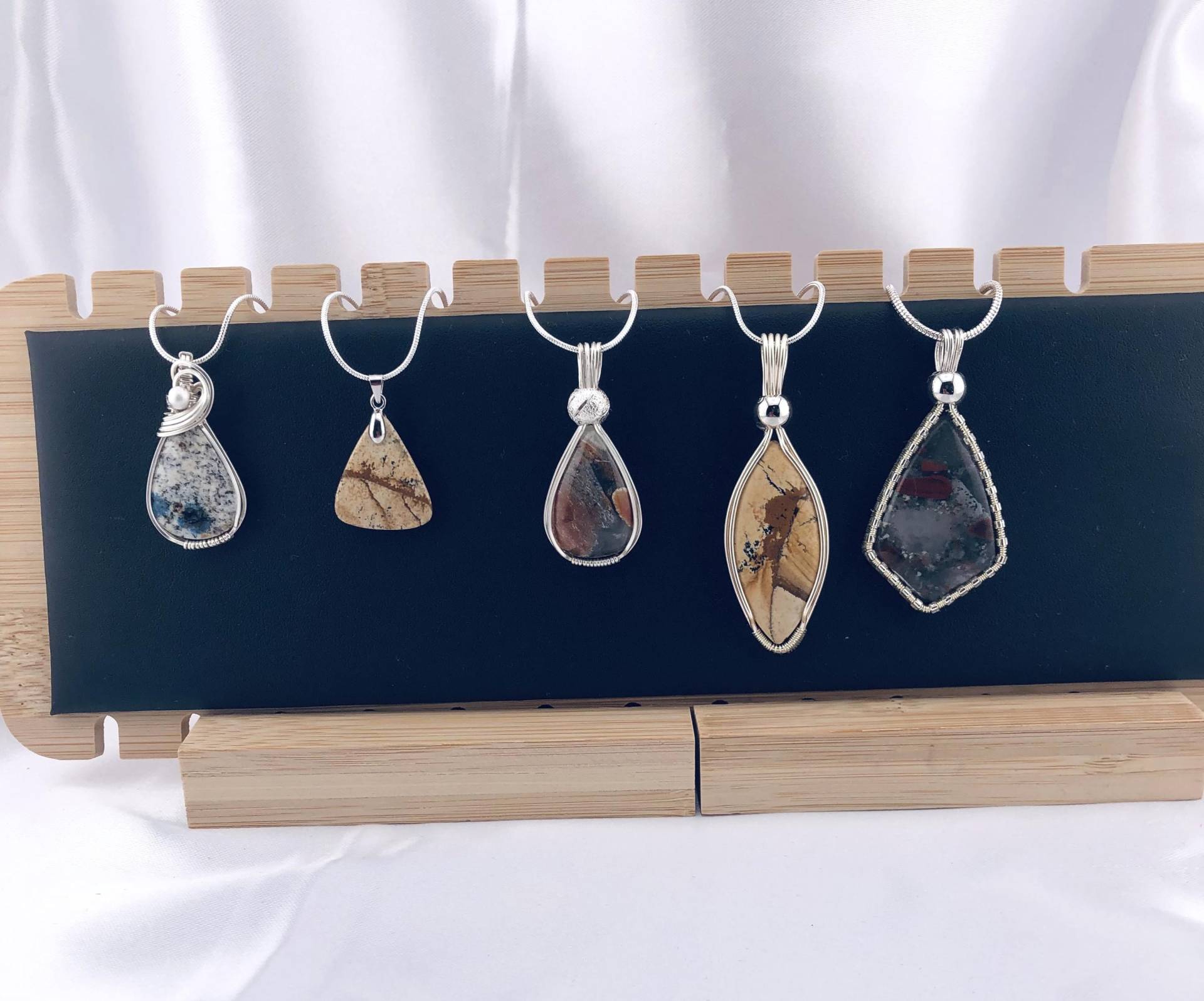 Jaspis Halskette, Schmuck, Talisman 925 Sterling Silber, Halbedelstein Geschenk Für Sie, Naturstein Schmuck Jaspis Halskette, Schmuck, Talisman 925 Sterling Silber, Halbedelstein Geschenk Für Sie, Naturstein Schmuck von Bijouxzenitudech