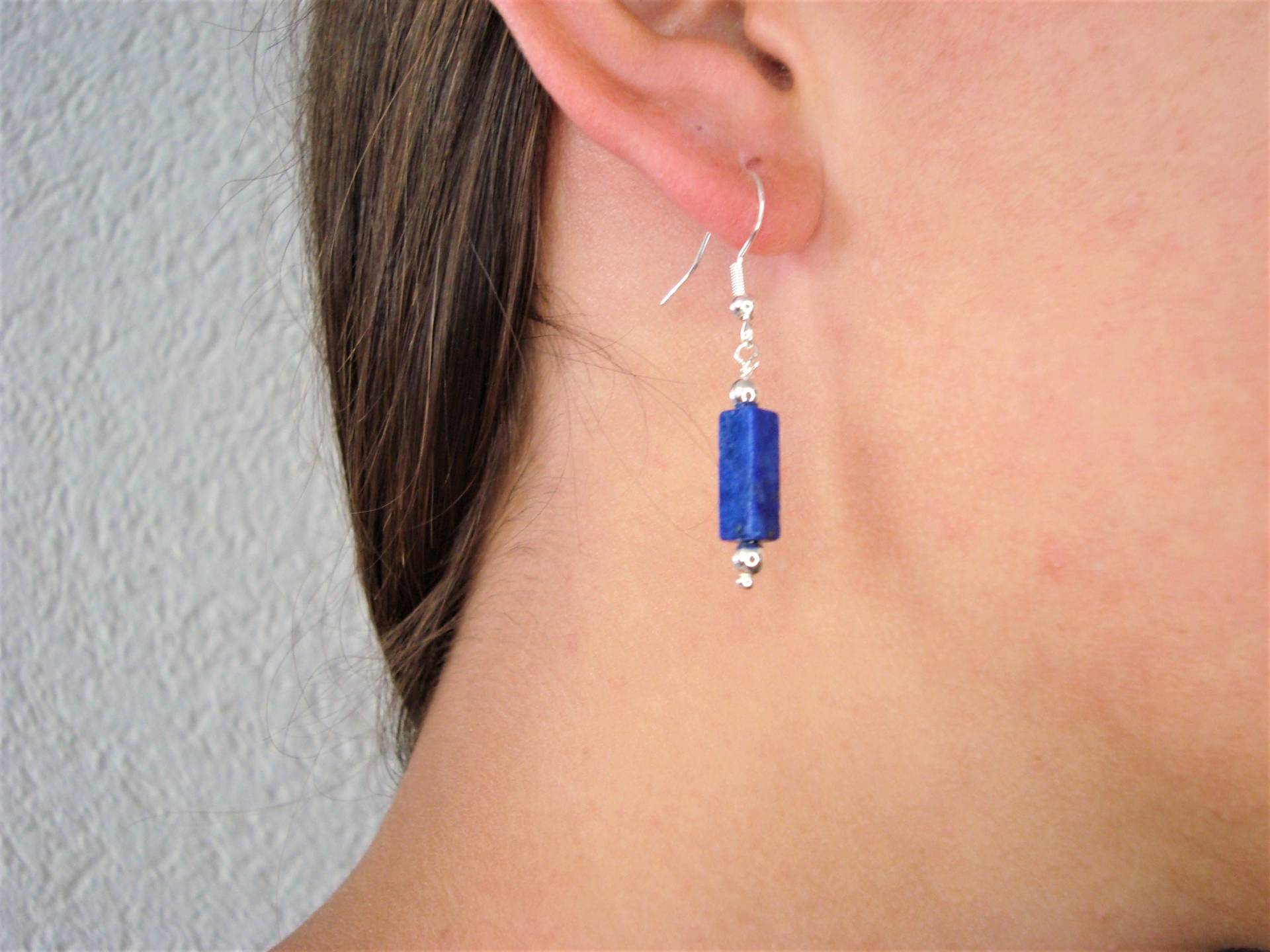 Lapislazuli Ohrringe, Natursteinschmuck, 925 Silber Oder 14K Vergoldet, Halbedelsteinschmuck von Bijouxzenitudech
