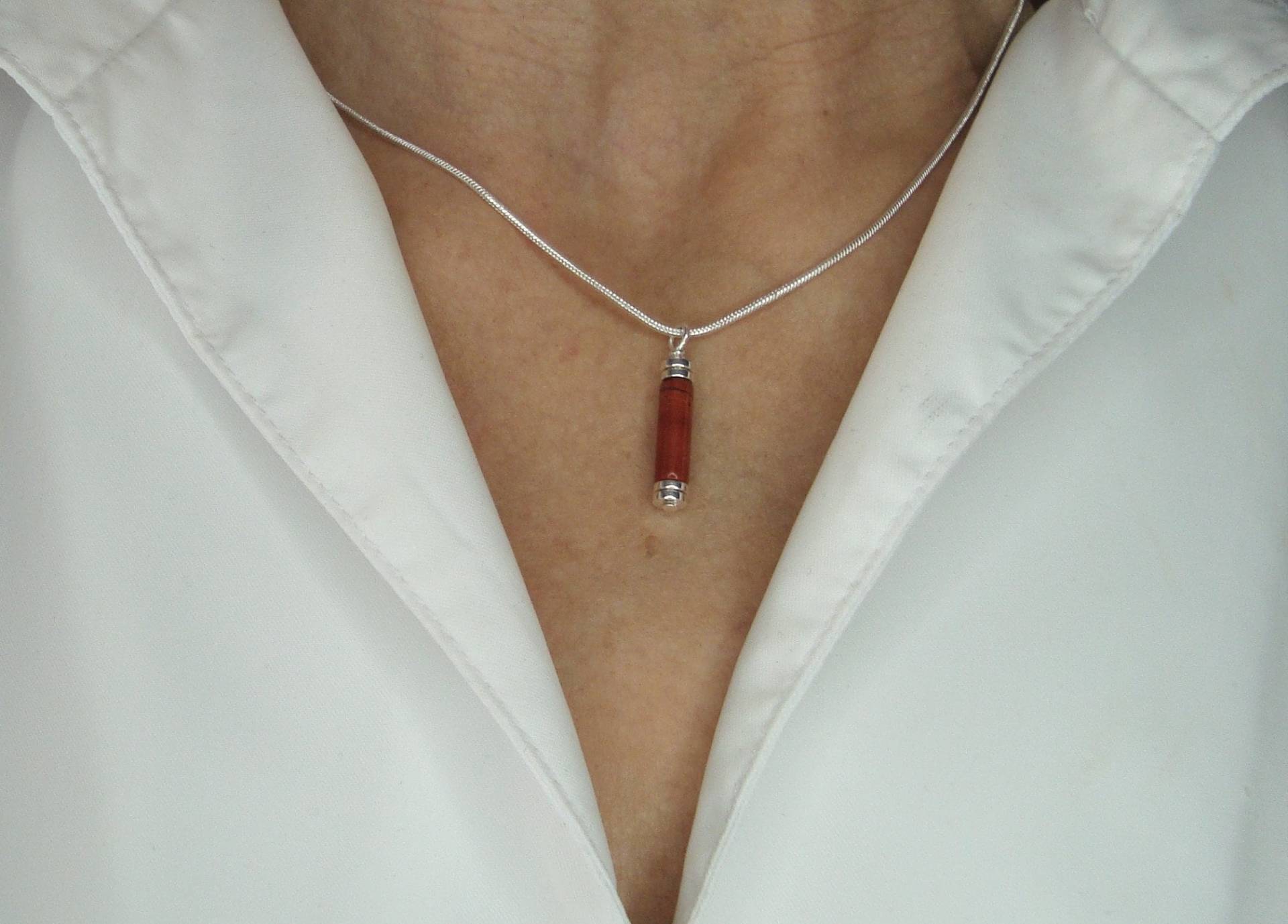 Rote Jaspis Halskette, 925 Sterling Silber, Natursteinschmuck, Halbedelsteinschmuck, April Geburtsstein von Bijouxzenitudech