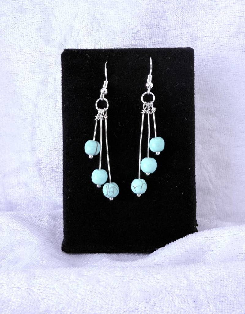 Türkis Ohrringe, 925 Silber Oder 14K Vergoldet, Halbedelstein Schmuck, Dezember Geburtsstein von Bijouxzenitudech