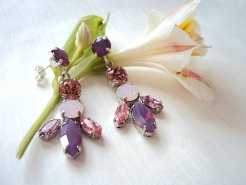 Swarovski Kristallohrringe, Lange Baumeln Schmuck von BijuBrill