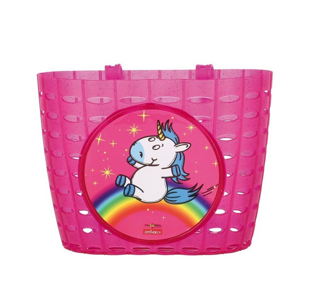 Bike Fashion Fahrradkorb Lenkerkorb Einhorn Motiv, Kunststoff, B195xH105xT150 von Bike Fashion