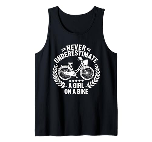 Unterschätzen Sie Niemals EIN Mädchen auf einem Fahrrad Tank Top Unterschätzen Sie Niemals EIN Mädchen auf einem Fahrrad Tank Top von Bike Rider Design Apparel