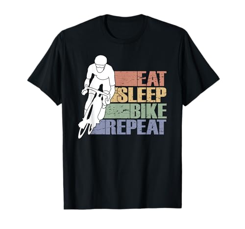 Eat Sleep Bike Repeat Herren Radfahren Fahrrad Radfahren Lustiges Fahrrad T-Shirt von Bike & Cycling Gifts by Art Like Wow