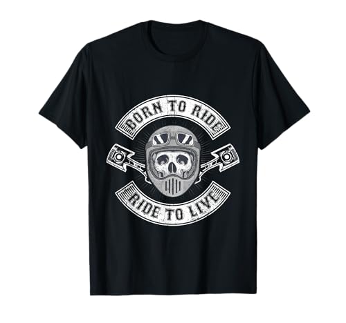 Biker Kutte Motorrad Geschenk Rocker MC Männer Ride Gasoline T-Shirt von Biker Männer Motorradfahrer Chopper Ride Chrom