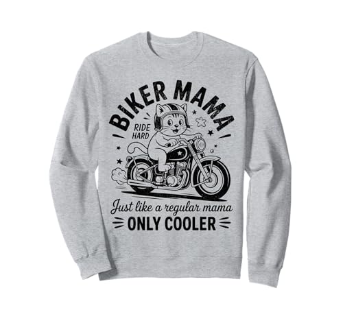 Biker Mama wie EIN normales, Aber cooleres lustiges Motorrad Sweatshirt von Biker Mama Design Apparel