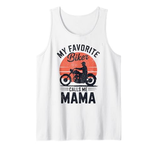 My Favorite Biker Calls Me Mama Lustiges Motorrad Tank Top von Biker Mama Design Apparel