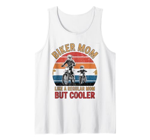 Biker-Mama wie eine Normale Mutter, Aber cooleres Lustiges Motorrad Tank Top von Biker Mom Design Apparel