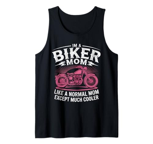 Biker-Mama wie eine Normale Mutter, Aber cooleres Lustiges Motorrad Tank Top von Biker Mom Design Apparel