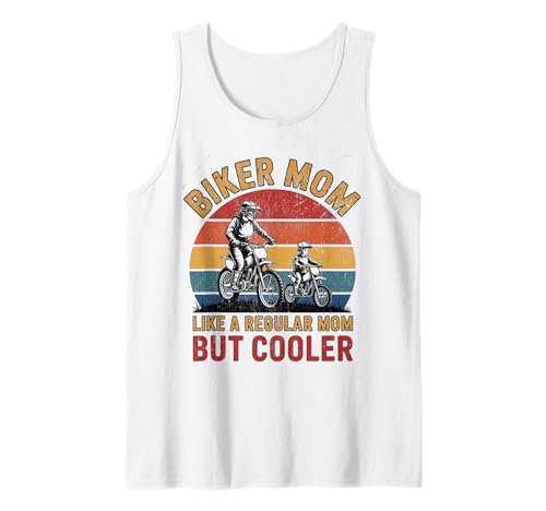 Biker-Mama wie eine Normale Mutter, Aber cooleres Lustiges Motorrad Tank Top von Biker Mom Design Apparel