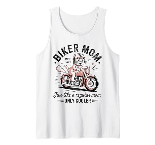 Biker-Mama wie eine Normale Mutter, Aber cooleres Lustiges Motorrad Tank Top von Biker Mom Design Apparel