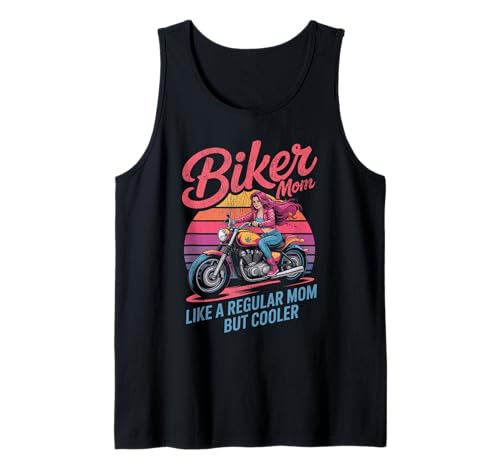 Biker-Mama wie eine Normale Mutter, Aber cooleres Lustiges Motorrad Tank Top von Biker Mom Design Apparel