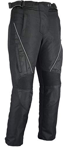 Bikers Gear Australia ABG Jazz - Damen Motorradhose - Cordura wasserdicht - mit Protektoren - Schwarz - W36 L30 von Bikers Gear