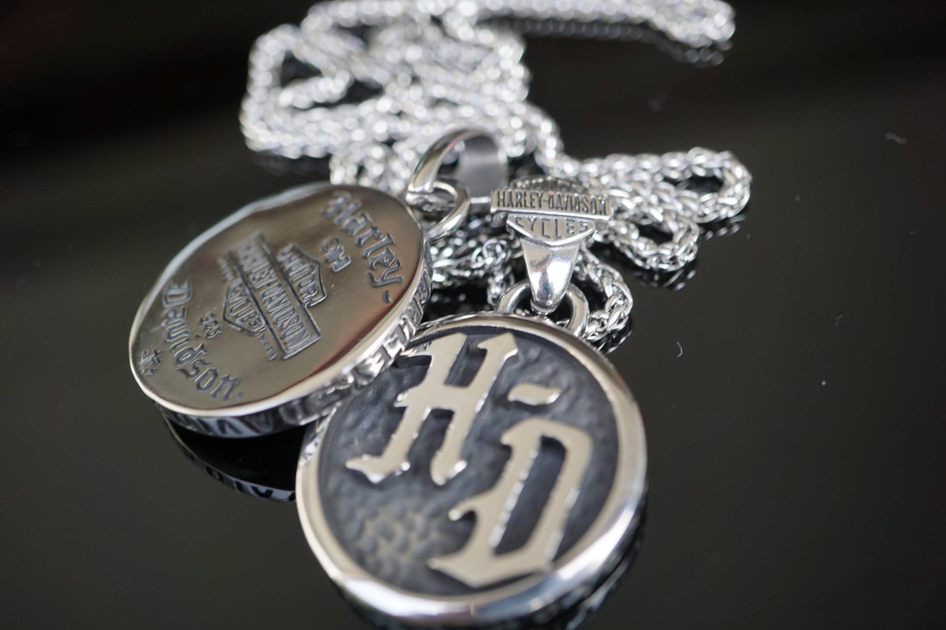 Biker Harley Davidson Hd Kette Anhänger Pendant Neu Edelstahl Schmuck Jewelry Silbern Biker Harley Davidson Hd Kette Anhänger Pendant Neu Edelstahl Schmuck Jewelry Silbern von BikerworldCo