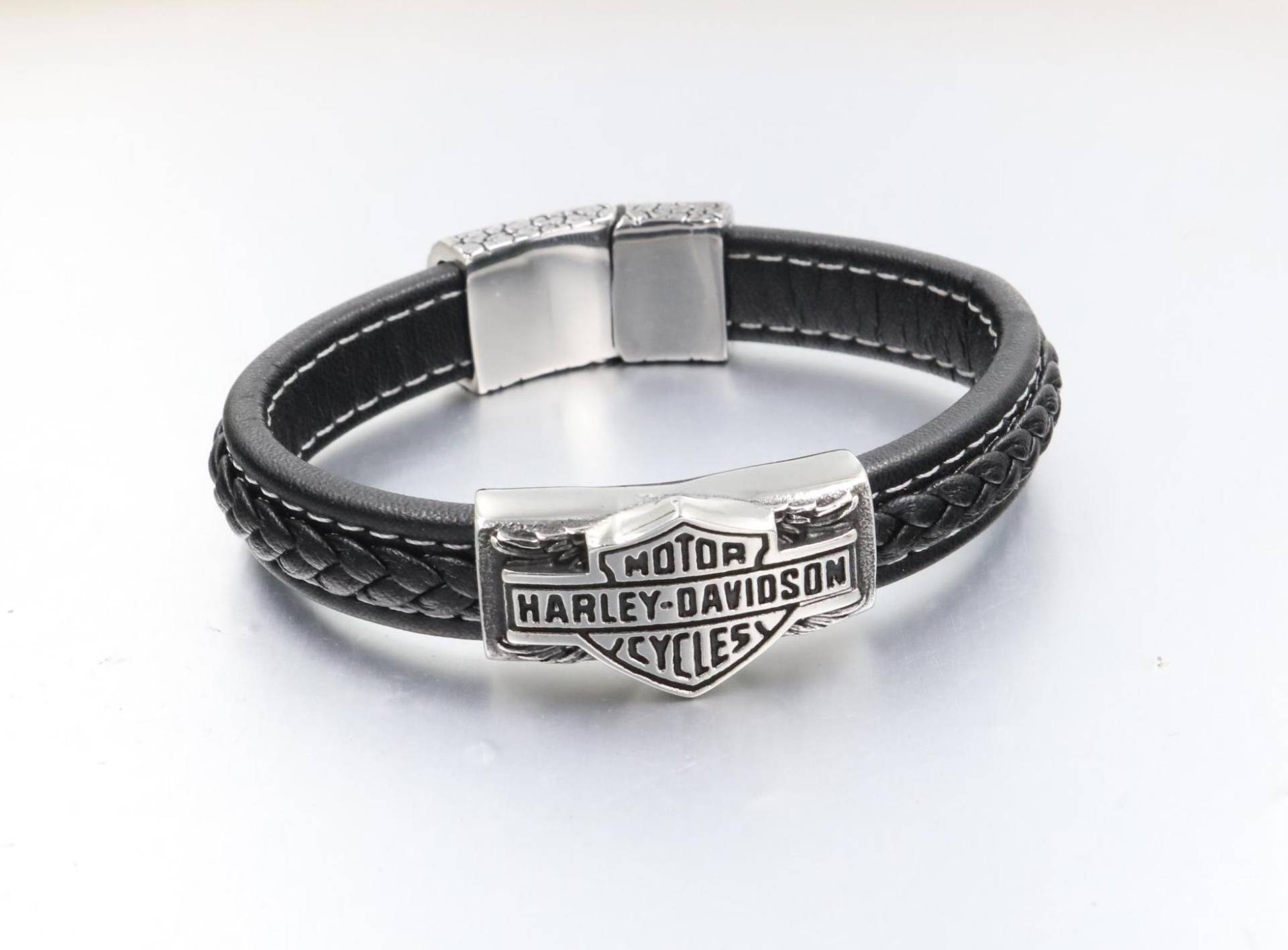 Harley Davidson Biker Bar & Shield Leder Armband Leather Bracelet Schmuck Jewelry Neu Harley Davidson Biker Bar & Shield Leder Armband Leather Bracelet Schmuck Jewelry Neu von BikerworldCo