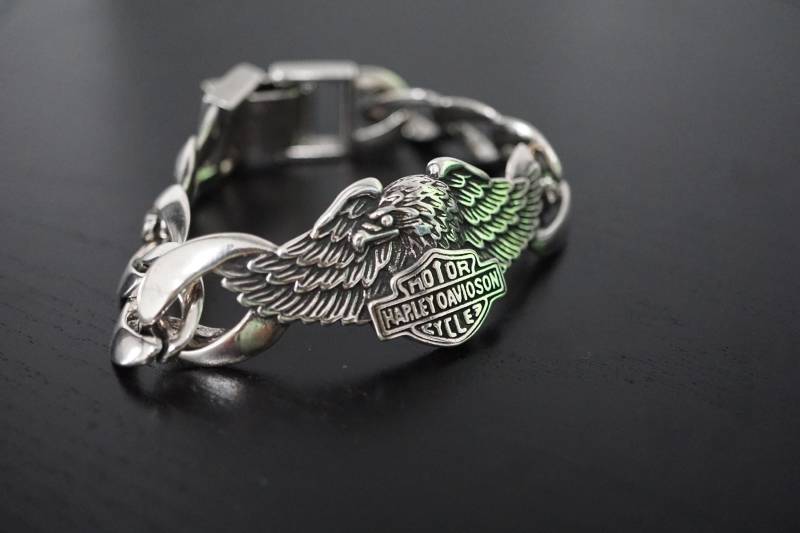 Herren Biker Edelstahl Bar & Shield Eagle Harley Davidson Armband Bracelet Schmuck Jewelry Steel Neu Herren Biker Edelstahl Bar & Shield Eagle Harley Davidson Armband Bracelet Schmuck Jewelry Steel Neu von BikerworldCo