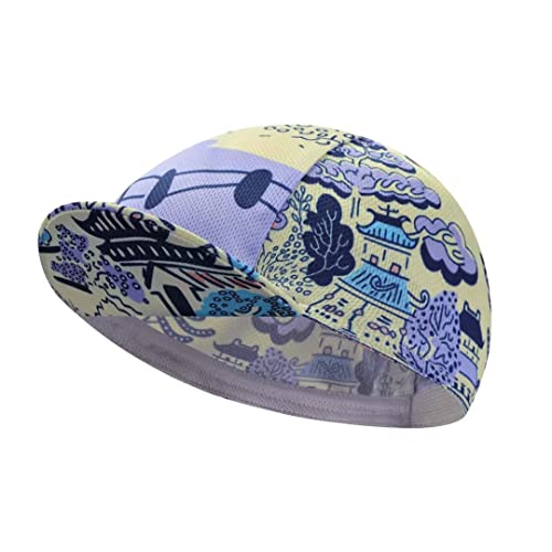 BikingBros Funny Cycling Cap - Polyester Cycling Hat-Under Helmet - Cycling Helmet Liner Breathable&Sweat Uptake, B21, One Size von BikingBros