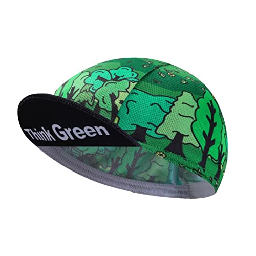 BikingBros Funny Cycling Cap - Polyester Cycling Hat-Under Helmet - Cycling Helmet Liner Breathable&Sweat Uptake, G26, One Size von BikingBros