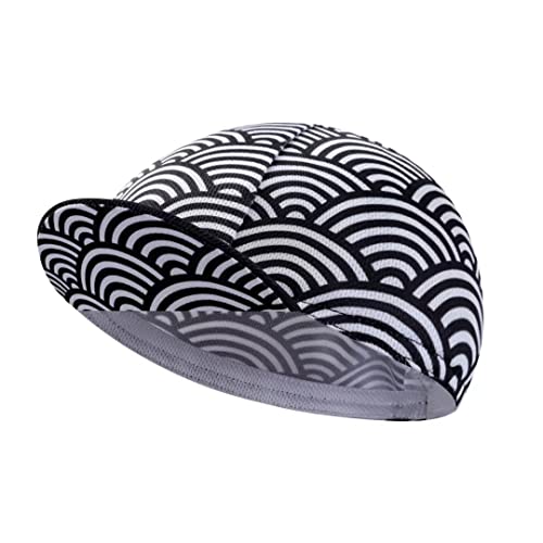BikingBros Multicolor Cycling Cap - Polyester Cycling Hat-Under Helmet - Cycling Helmet Liner Breathable&Sweat Uptake，A7，One Size von BikingBros
