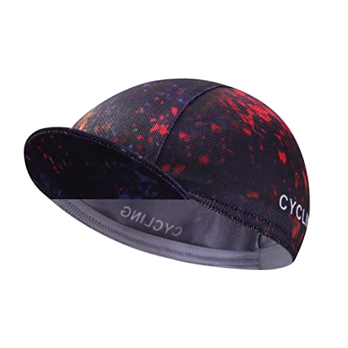 BikingBros Multicolor Cycling Cap - Polyester Cycling Hat-Under Helmet - Cycling Helmet Liner Breathable&Sweat Uptake，C6，One Size von BikingBros