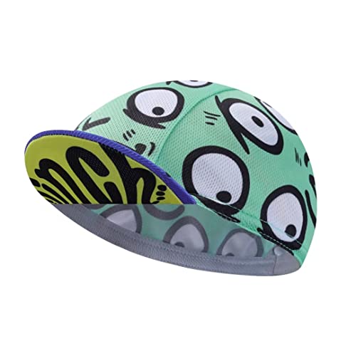 BikingBros Skull Cycling Cap - Polyester Skeleton Cycling Hat-Under Helmet - Funny Cycling Helmet Liner Breathable&Sweat Uptake One Size von BikingBros