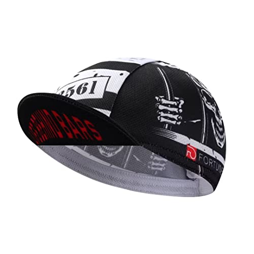 BikingBros Skull Cycling Cap - Polyester Skeleton Cycling Hat-Under Helmet - Funny Cycling Helmet Liner Breathable&Sweat Uptake One Size BikingBros Skull Cycling Cap - Polyester Skeleton Cycling Hat-Under Helmet - Funny Cycling Helmet Liner Breathable&Sweat Uptake One Size von BikingBros