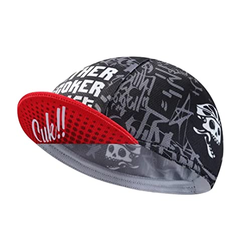 BikingBros Skull Cycling Cap - Polyester Skeleton Cycling Hat-Under Helmet - Funny Cycling Helmet Liner Breathable&Sweat Uptake One Size BikingBros Skull Cycling Cap - Polyester Skeleton Cycling Hat-Under Helmet - Funny Cycling Helmet Liner Breathable&Sweat Uptake One Size von BikingBros