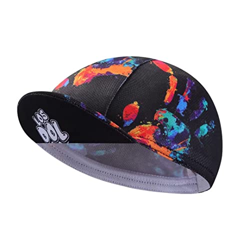 BikingBros Skull Cycling Cap - Polyester Skeleton Cycling Hat-Under Helmet - Funny Cycling Helmet Liner Breathable&Sweat Uptake One Size von BikingBros