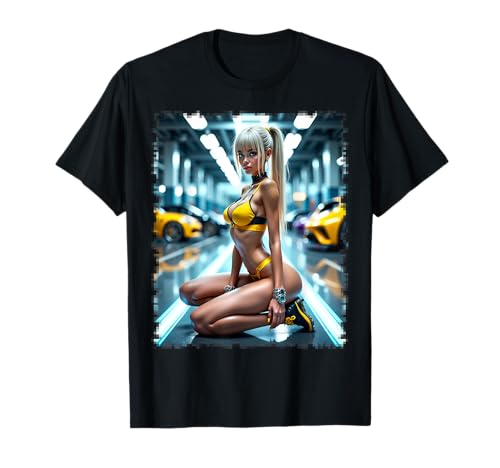 Bikini Babe T-Shirt - Sexy Blond Babe mit exotischen Autos T-Shirt Bikini Babe T-Shirt - Sexy Blond Babe mit exotischen Autos T-Shirt von Bikini Babe Tshirts For Men by NSPART