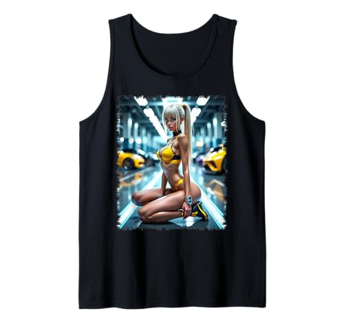 Bikini Babe T-Shirt - Sexy Blond Babe mit exotischen Autos Tank Top Bikini Babe T-Shirt - Sexy Blond Babe mit exotischen Autos Tank Top von Bikini Babe Tshirts For Men by NSPART