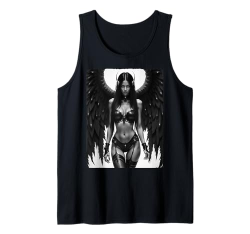 Bikini Babe T-Shirt - Sexy Brunette Fallen Angel #5.1 cm B&W Tank Top Bikini Babe T-Shirt - Sexy Brunette Fallen Angel #5.1 cm B&W Tank Top von Bikini Babe Tshirts For Men by NSPART