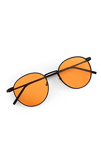 Bilge Karga Gabriel Sonnenbrille Damen Herren Unisex UV400 (Schwarz, Orange) von Bilge Karga