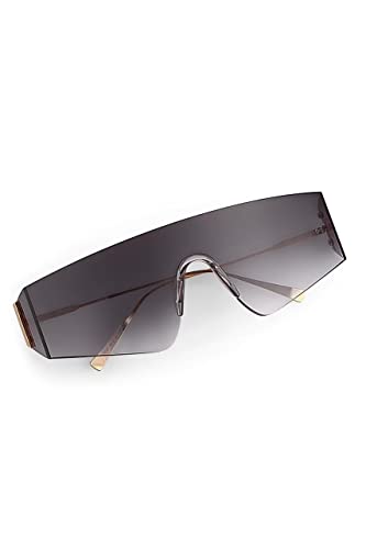 Bilge Karga Ruben Sonnenbrille Damen Herren Unisex UV400 (Gold, Schwarz) von Bilge Karga