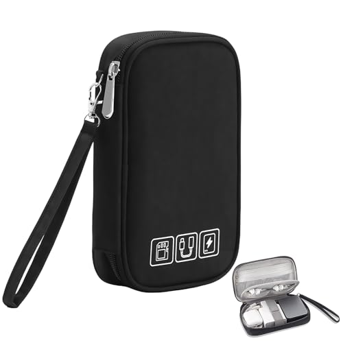 Biliant Kabeltasche, Universal Kabeltasche Organizer, Tragbare Cable Organizer, Wasserdicht Kabelorganizer Tasche, Reisezubehör für USB, Powerbank, SD-Karte, Ladekabel, Schwarz Biliant Kabeltasche, Universal Kabeltasche Organizer, Tragbare Cable Organizer, Wasserdicht Kabelorganizer Tasche, Reisezubehör für USB, Powerbank, SD-Karte, Ladekabel, Schwarz von Biliant