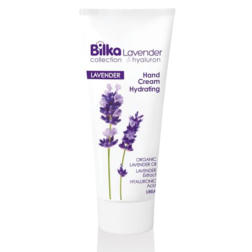 Bilka Collection Handcreme Lavender & Hyaluron Hydratisierend mit Lavendelöl, Hyaluronsäure, Urea, Mandel- und Avocadoöl für Weiche, Jugendliche Hände, 100 ml von Bilka Collection