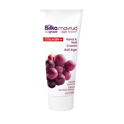 Bilka Upgrape Handcreme Mavrud Age Expert - Anti-Aging Handpflege mit Collagen+, Traubenkernöl, Mavrud-Extrakt, Vitamin A & Glycerin für Feuchtigkeit & Pflege, 100 ml von Bilka Upgrape