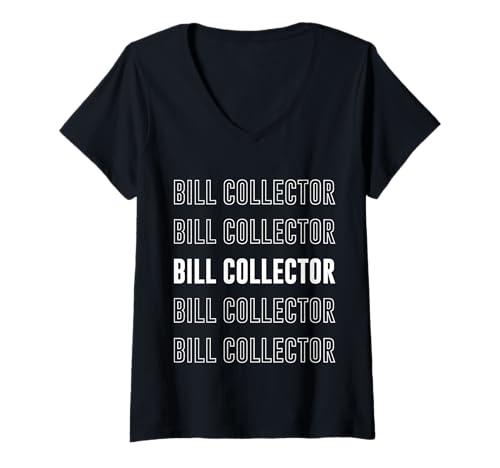 Damen Bill Collector T-Shirt mit V-Ausschnitt Damen Bill Collector T-Shirt mit V-Ausschnitt von Bill Collector Apparel