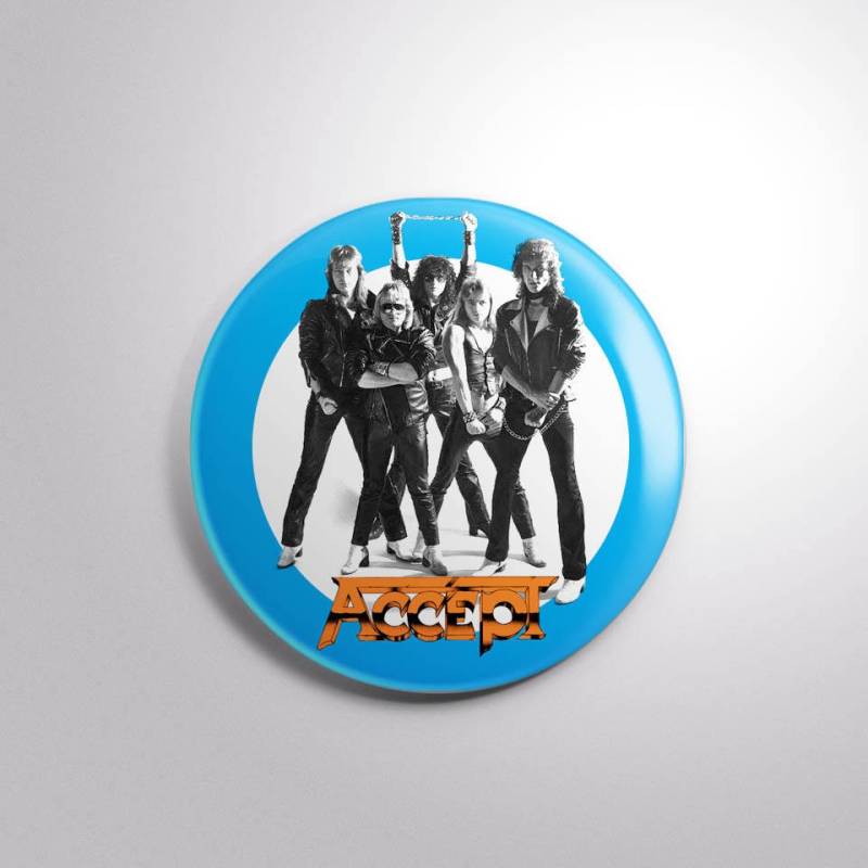 Akzeptiere 2, 25" Knopf von BillHauserArt