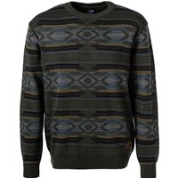 BILLABONG Herren Pullover grün Baumwolle gemustert von Billabong