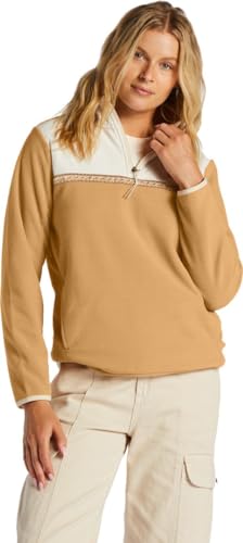 Billabong Boundary Lite - Mock Neck Sweatshirt for Women - Sweatshirt mit Stehkragen - Frauen - S - Beige von Billabong