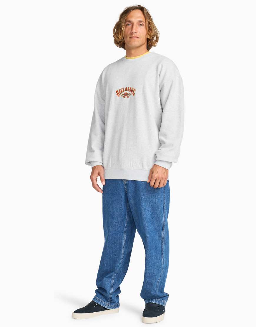 Billabong - Core Lord CR - Sweatshirt in Core Lord CR mit Rundhalsausschnitt-Grau Billabong - Core Lord CR - Sweatshirt in Core Lord CR mit Rundhalsausschnitt-Grau von Billabong